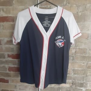 Blue Jay's Jersey style Button Up Shirt